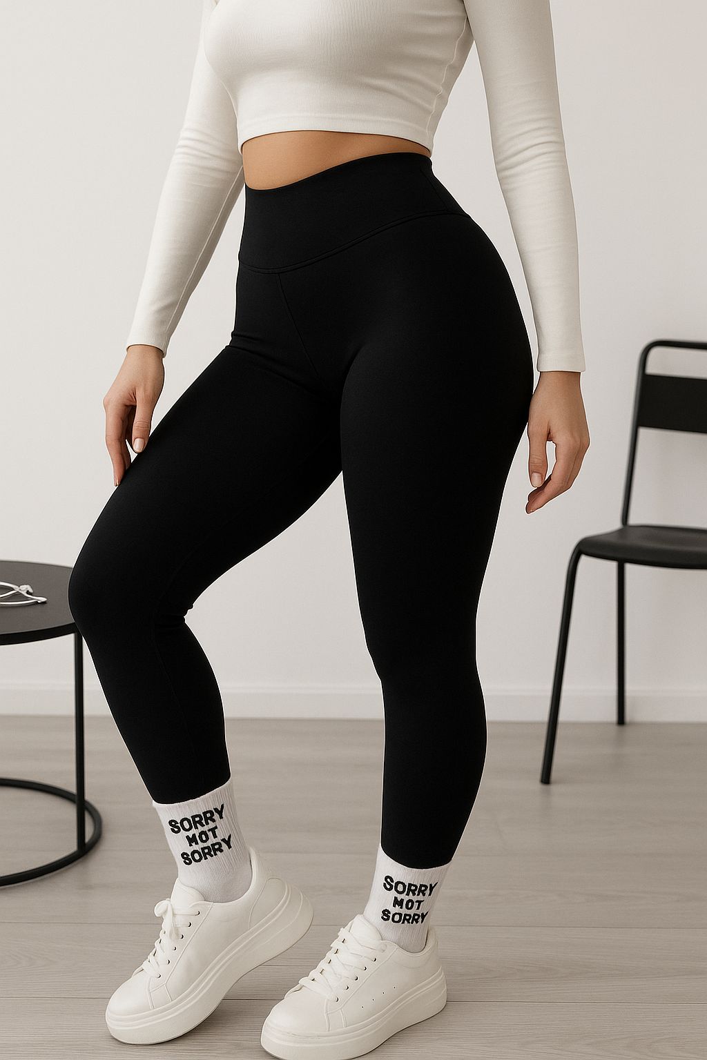 Kadın Yüksek Bel Toparlayıcı  Spor Tayt