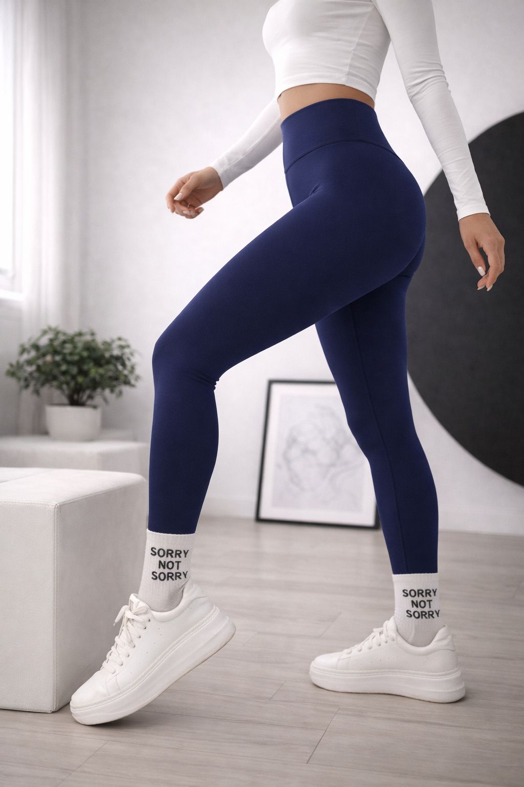 Kadın Yüksek Bel Toparlayıcı Termal Polarlı Spor Tayt