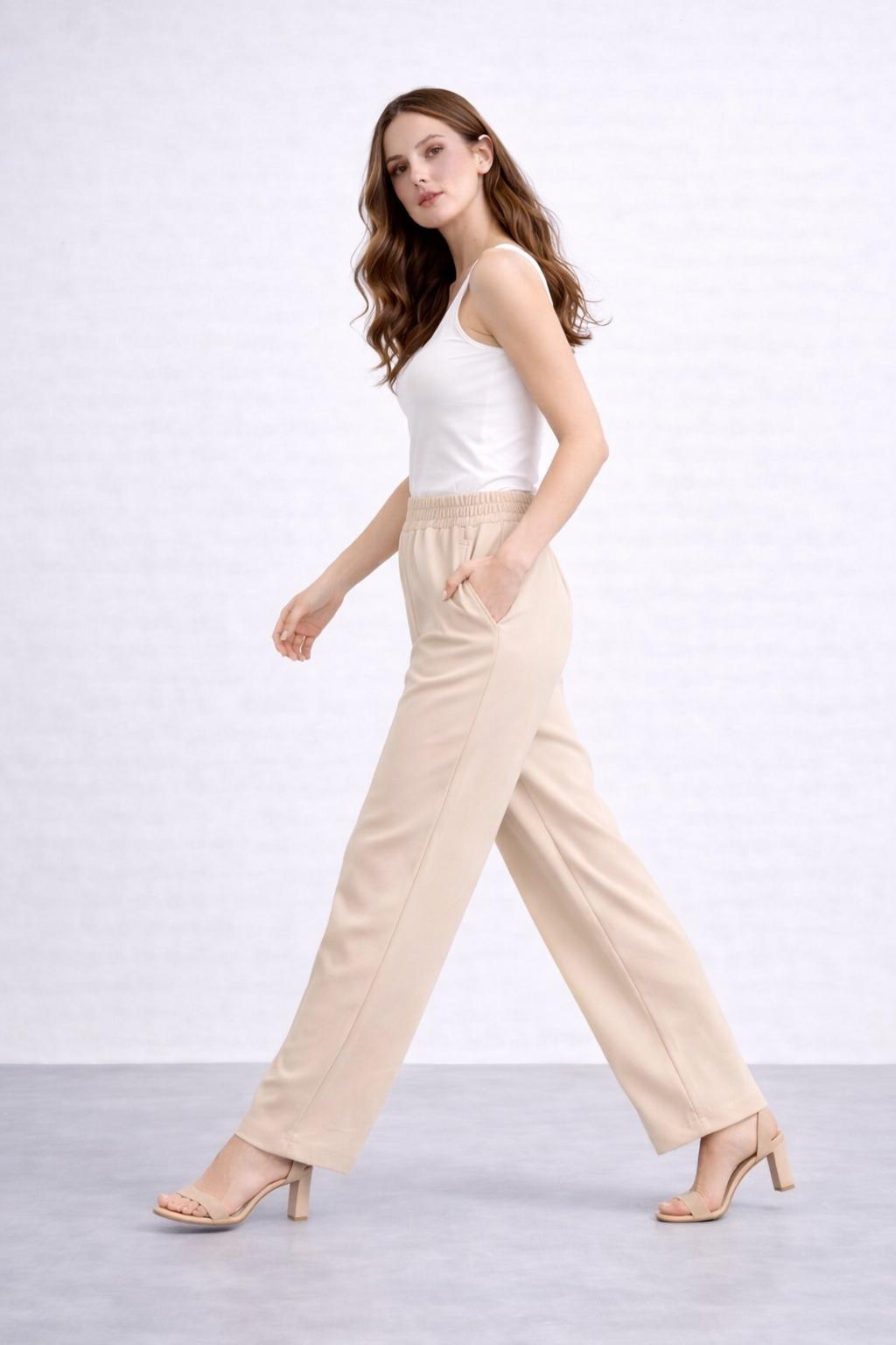 Kadın Yüksek Bel Salaş Kesim Palazzo Pantolon