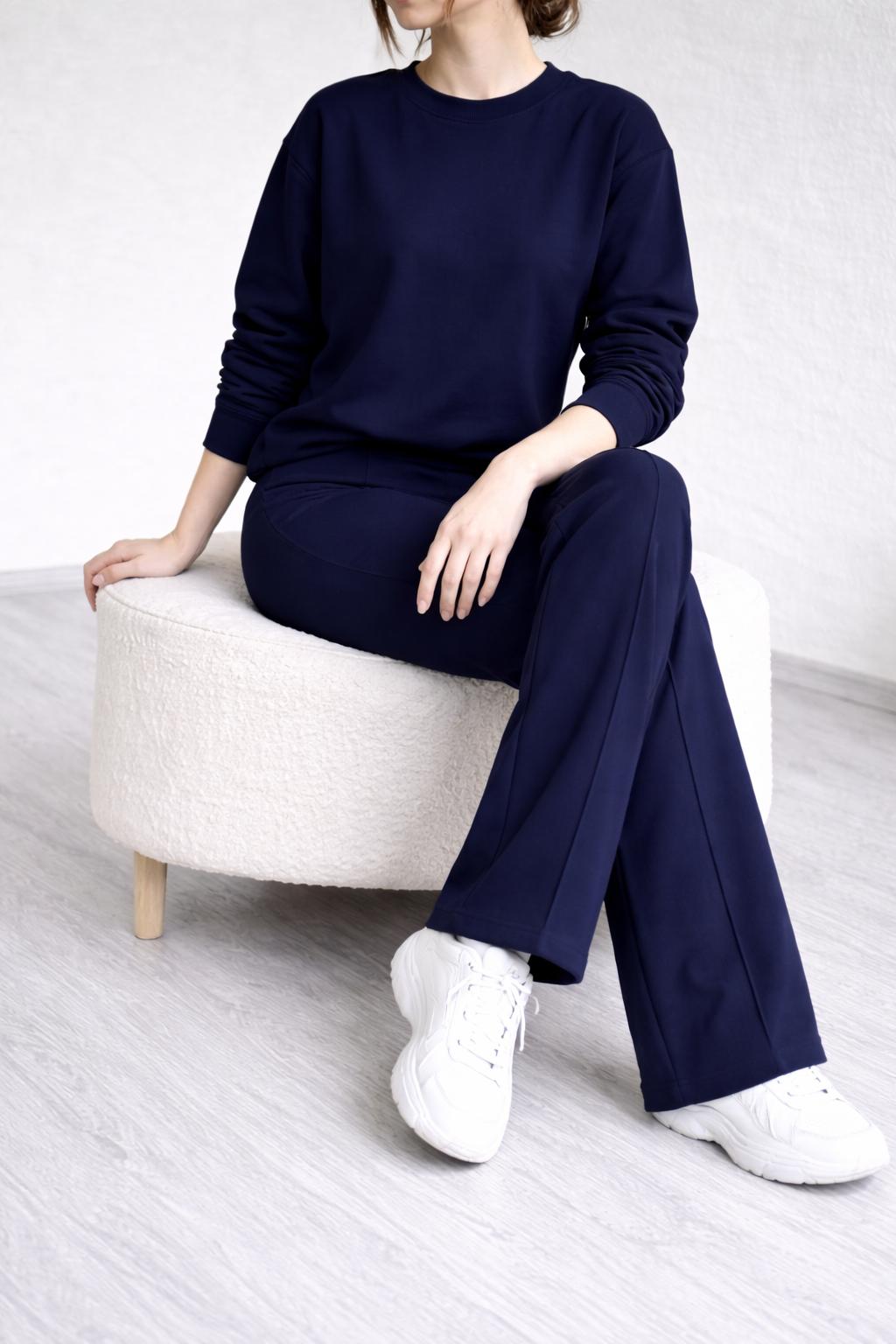 yüksek bel palazzo pantolon bel toparlayıcı fit görünüm