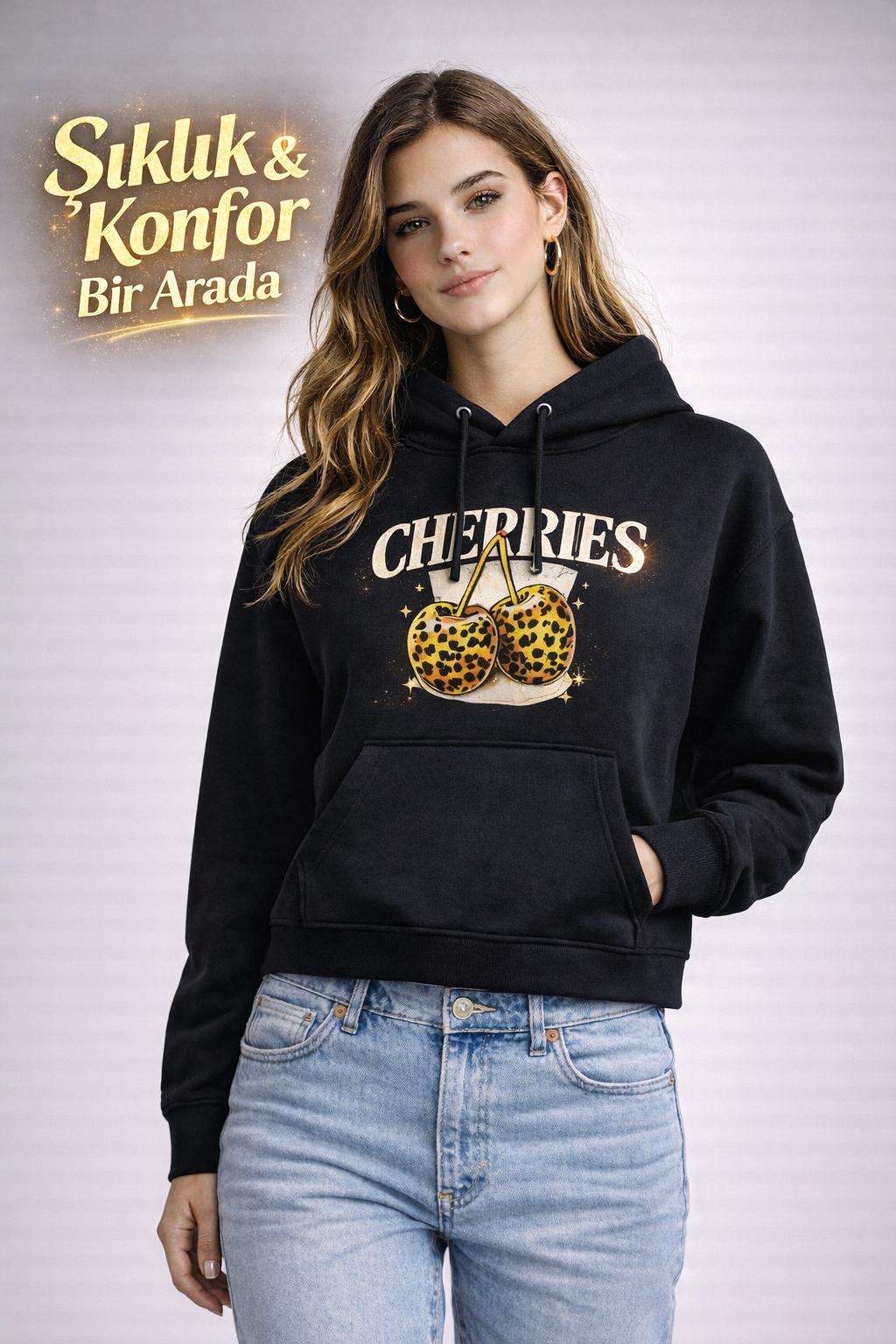 KANGURU CEPLİ KAPÜŞONLU SWEATSHIRT